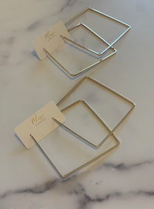Square Hoops | Gold
