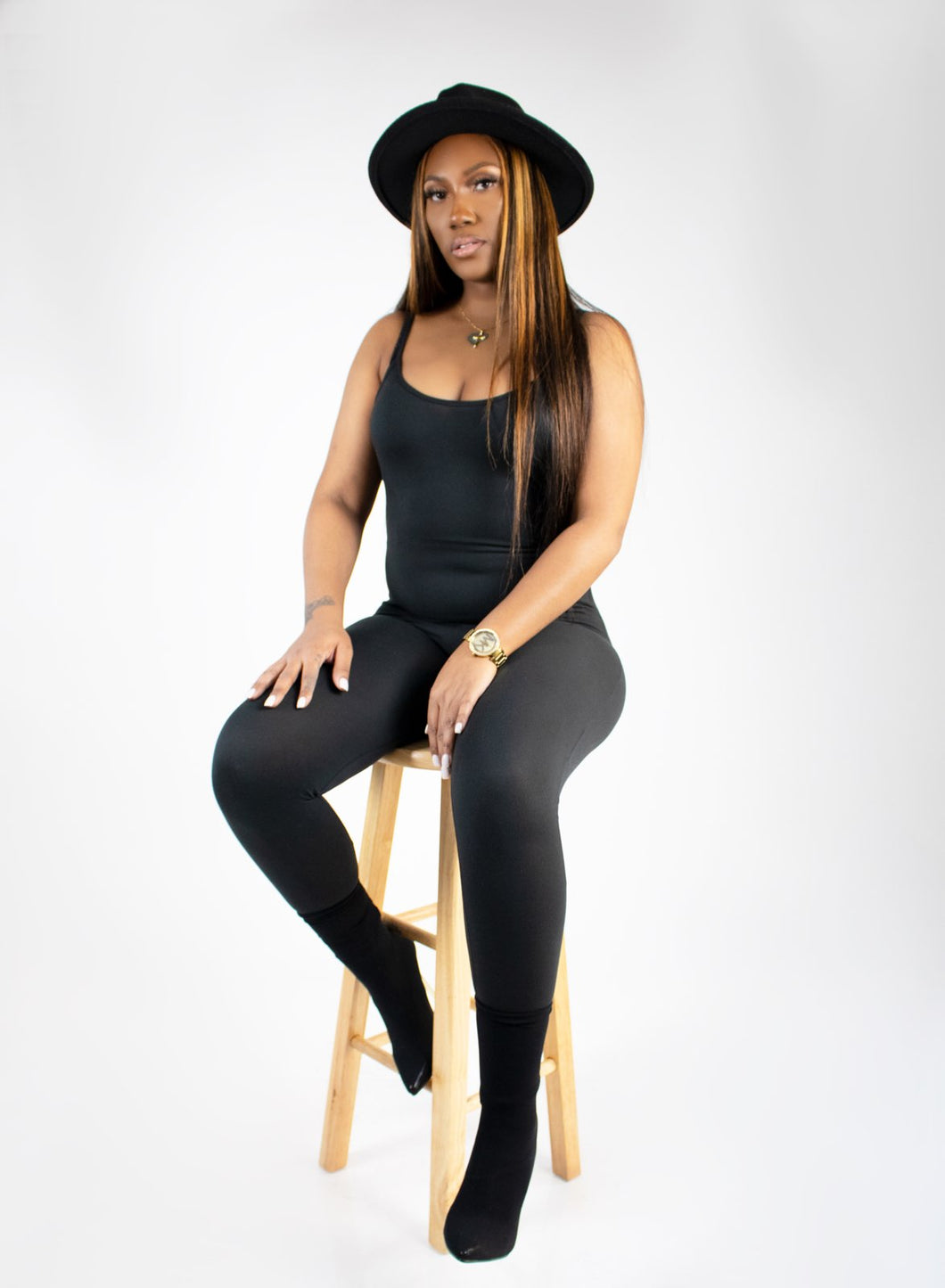 Essential Basic Jumpsuit| Black
