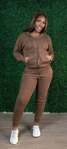 Boyfriend Sweatsuit| Brown