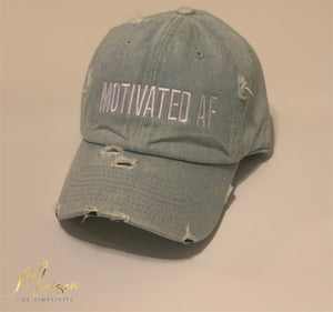 Distressed Motivated AF Hat